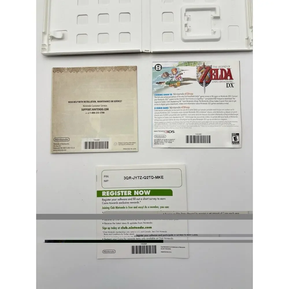 Nintendo 3DS the Legend of Zelda: Ocarina of Time 3D Case And Manual Only
